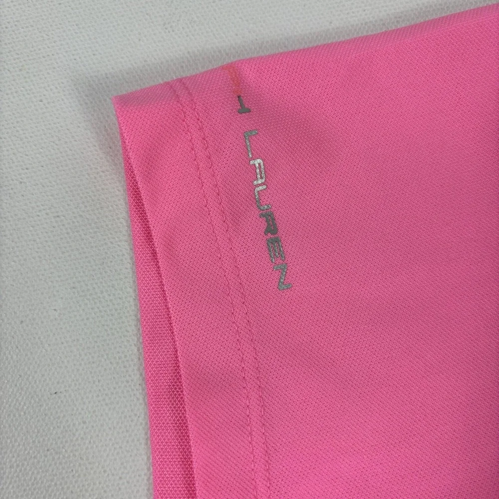 Ralph Lauren RLX Polo Shirt Mens Medium Pink Golf PGA Harbor Shores - Picture 3 of 11
